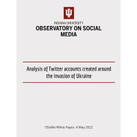 Analysis of Twitter accounts created around the invasion of Ukraine