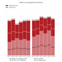 Tracking Public Opinion About Unsupported Narratives in the 2020 Presidential Election - Final Summary of First 6 Waves
