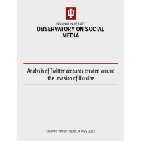 Analysis of Twitter accounts created around the invasion of Ukraine